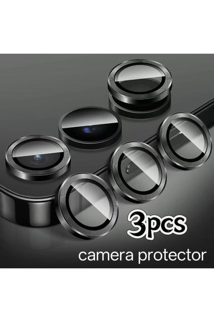 Galaxy A57 aluminum Black 3pcs/Pack For Samsung Galaxy S26 S25 S24 S23 FE Plus Edge A57 A37 A55 A54