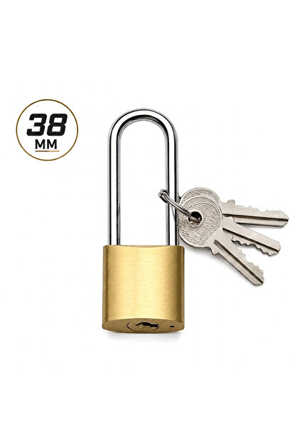 38mm Long Padlock Security Lock Durable Metal Door Cabinet Garage Warehouse Lock