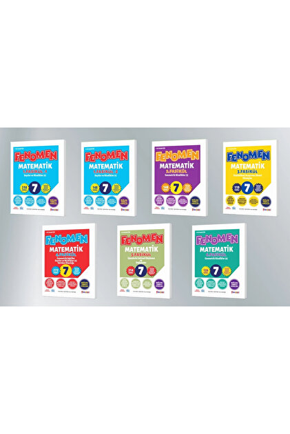FENOMEN 7 MATEMATİK FASİKÜLLERİ (TOPLAM 7 FASİKÜL)