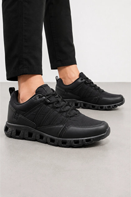 Zenith Men's Black Casual Sports Shoes Sneaker – Lightweight, Comfortable, and Flexible Sole - Black