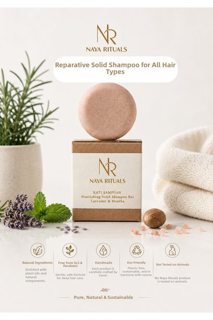Solid Shampoo for Hair Types That Lose Hair - 100g - Sweet Almond&Lavender&Cocoa - Pumpkin Fiber Gift