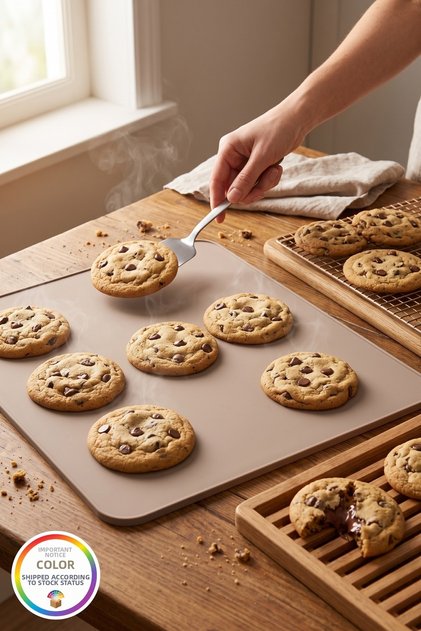 Silicone Baking Mat Large Size Baking Tray Non-Slip Baking Paper Alternative 42X32 cm