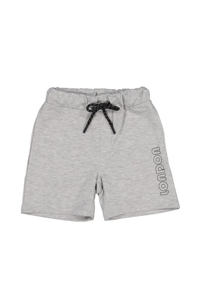 222 Lcb221001 London Tie-Up Regular Fit Plain Gray Melange Boy's Shorts