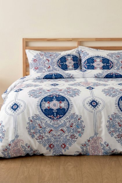 Ocean Dream Double - Elastic Sheet - Cotton Duvet Cover Set