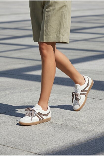 ranan　2月② Marjin Kadın Sneaker Retro Çift Bağcıklı Spor Ayakkabı Forden