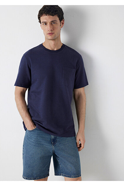 Mavi Soft-Premium Lacivert Tişört Loose Fit / Bol Rahat Kesim