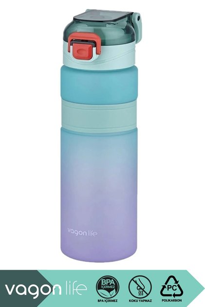 800ml New Collection Double Color Non-Slip Silicone Body Polycarbonate Motivational Water Bottle with Sticker Gift.