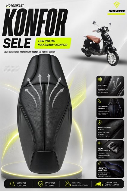 Motorcycle Comfort Saddle Cover Revolt Rs6 Compatible Visco Sponge Saddle Pad