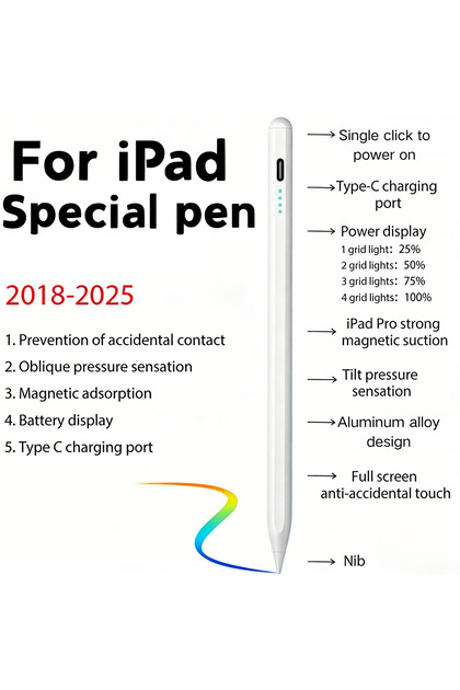 ZP4-AP For Apple Pencil 2018-2026 For iPad Pencil Stylus Pen for iPad A16 Air 11 M2 M3 Pro 12.9 10.