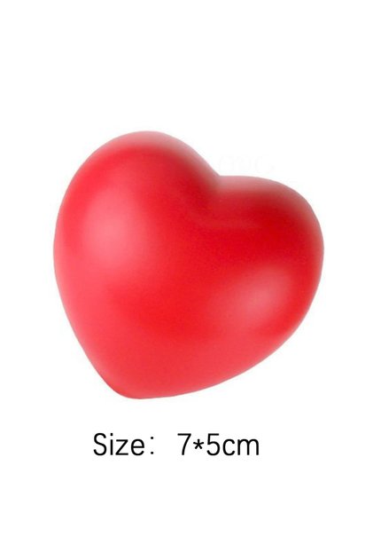 1PCS Heart7CM Stress Balls Bulk Soft Sponge Squeeze Fidget Toys For Kids Boys Girls Adults Anxiety R