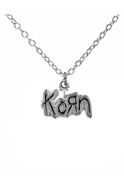 Korn Necklace 60cm with Chain Metal Music Band Accessory, Unisex Rock Jewelry