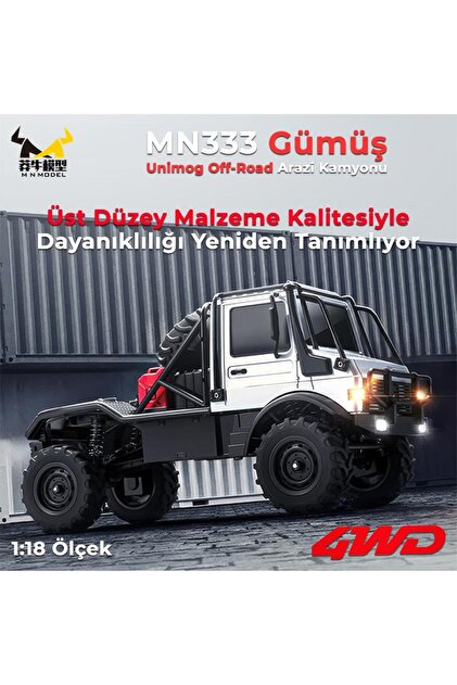 MN Model MN333 1/18 Mercedes Unimog U4000 4WD RC Crawler Offroad