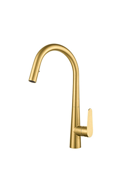 Spiral Sus-304 Matte Gold Sink Faucet