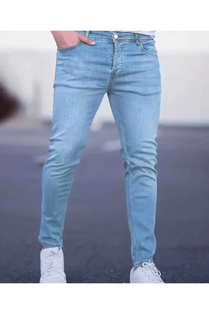 Men's Jeans Pants Oversized Big Size Super Oversized Lycra High Waist Wide Fit