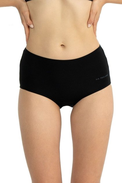 Women's Colorful Cotton 3 Pack High Waist Shorts Panties 67008