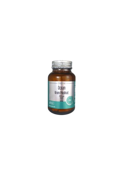 Ocean Krom Pikolinat 200 mcg 90 Kapsül Krom Pikolinat İçeren Takviye Edici Gıda