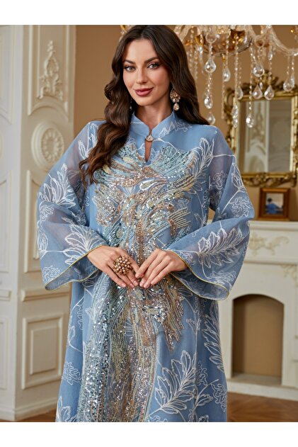 jalabiya loose dresses womens elegant arabic jalabiya dress embellished embroidery
