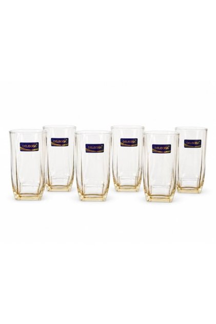 Σετ 6 ποτηριών din Sticla Premium, Ιδανικό για νερό, χυμό, 335 ml, 12x7 εκ.