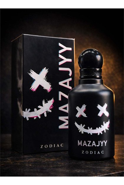 Mazajyy Premium Eau De Perfume 90ml | Fruity Leather Perfume for Men with Citrus, Woody & Musky Accords | Best Smoky Men's Perfume