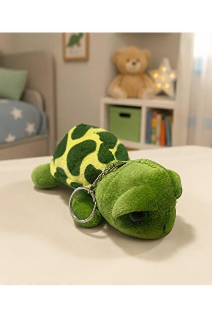 Plush Turtle Keychain Cute Soft Toy Keychain Bag Ornament Car Key Accessory Width 12 cm Height