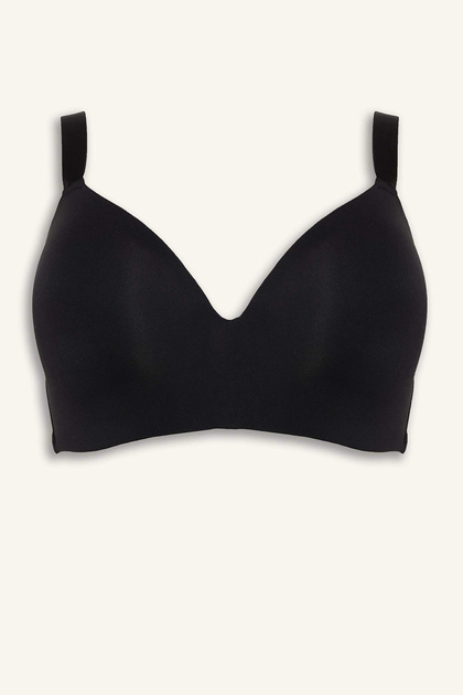 B8598Axbk27 Black Micro Coated Push up Underwire Plus Size Bra