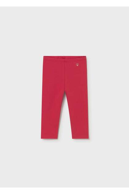 Baby Girl Combed Cotton Tights Red