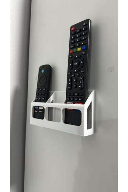 3-Piece Wall-Mounted Remote Control Organizer - Television and Air Conditioner Remote Control Hanger - Adhesive