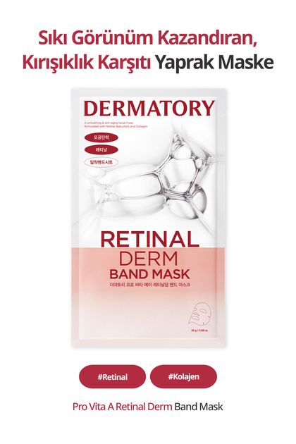 Anti-Wrinkle and Anti-Pore Mask with Retinal and Collagen Pro Vita-A Retinal Derm Band Mask