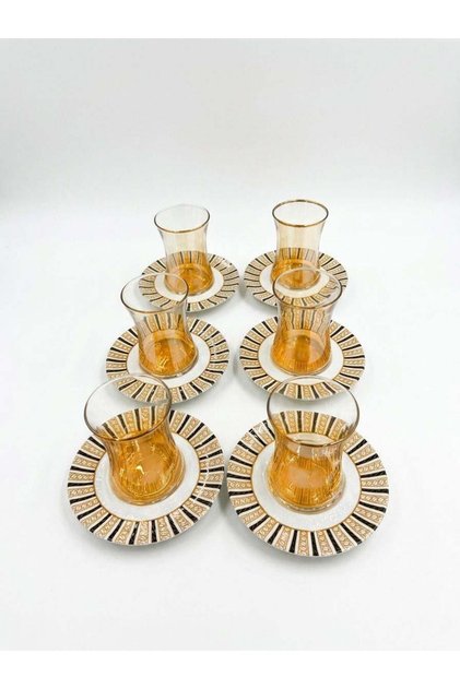 Borosilicate Glass Tea Cup – Heat Resistant Transparent Design 6 Pieces
