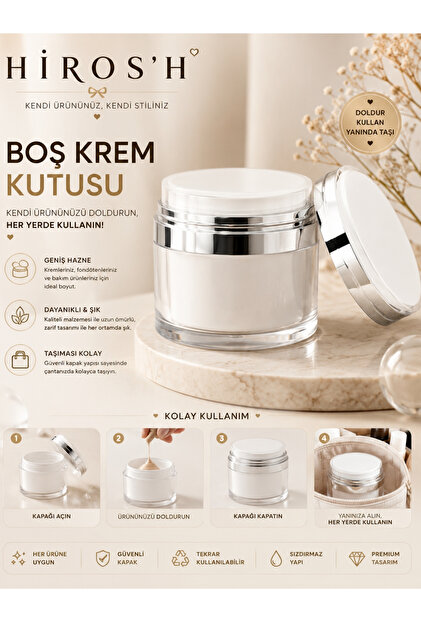 Premium Portable Pressable Empty Cream Foundation Box