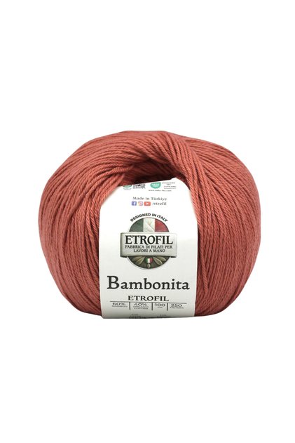 Bambonita Knitting Yarn Tile 60% Bamboo 40% Organic Cotton 100g 250m (72256)