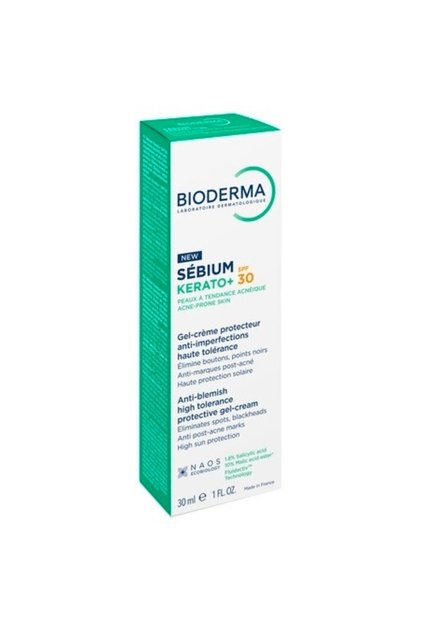 Крем против несъвършенства със SPF 30 Себиум Керато+ Биодерма, 30 мл