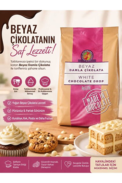 lisapastacılık Altınmarka Damla Çikolata 1kg - Beyaz - Fiyatı