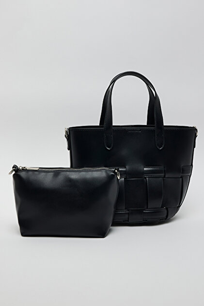 Braided Tote Bag Set