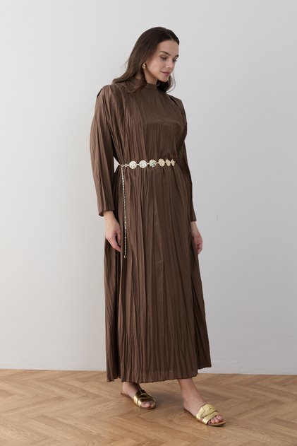Belted Voile Crash Dress 32-2884
