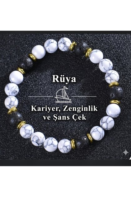 Attract Money and Luck with Dreams Natural Stone Bracelet – Make Your Dreams Come True 8 mm