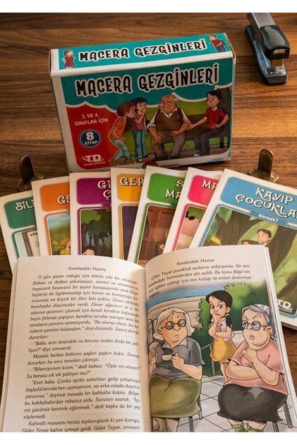 Adventure Travelers 3 and 4, 8-Book Boxed Set for Classrooms, with Reading Comprehension Tests Added