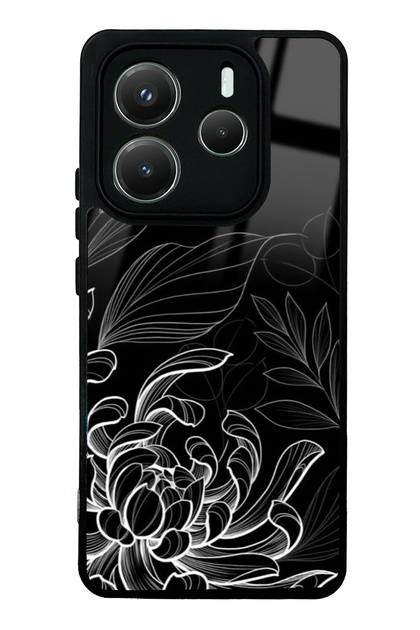 Xiaomi Redmi Note 14 5g Moonlight Leaves Design Glossy Phone Case