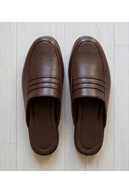 Luxury Brown Men's Guest House/Dormitory/Hostel Dowry and Groom Slippers