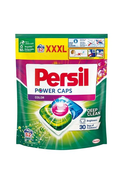 Detergent de rufe 4 în 1 Color Power Caps, 52 capsule