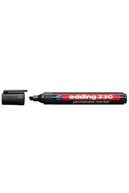 Marker permanent, Edding, 330, vârf flexibil, 1-5mm, negru
