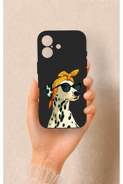 iPhone 17 Compatible Cool Dalmatian Patterned Silicone Case