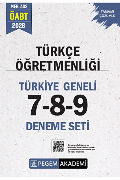 Pegem Akademi Yayıncılık 2026 MEB AGS ÖABT Sınıf Öğretmenliği