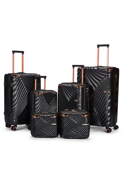 Luxury 6 Pieces Set Suitcase Luggage 6Pcs Modern Design Strong Color Design Luggage Bags