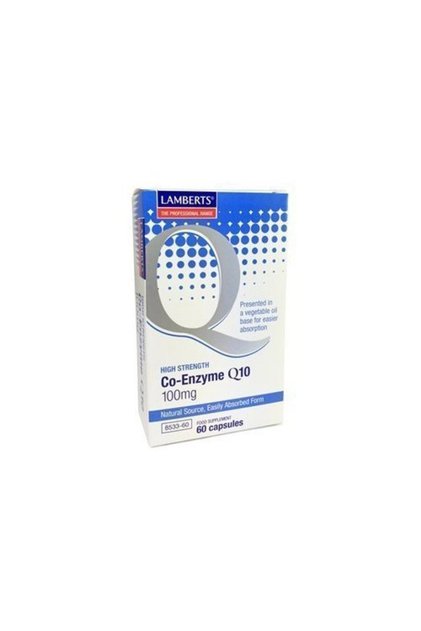 Co-Enzyme Q10 100mg Συμπλήρωμα Συνένζυμου Q10 με Μοναδικές Ευεργετικές Ιδιότητες για τη Λει