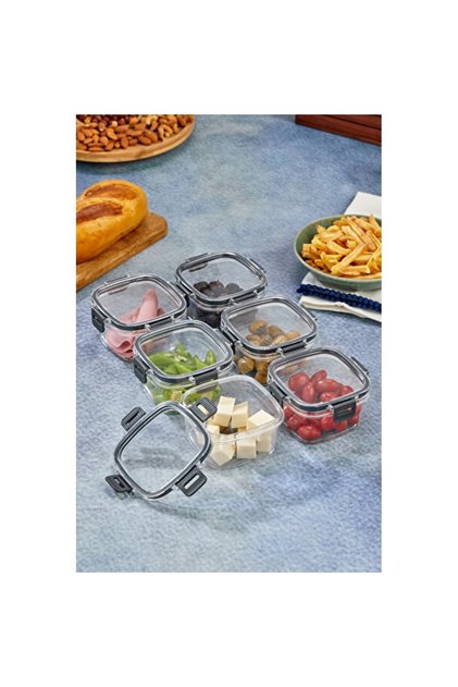 Sturdy 6-Piece Leak-Proof Breakfast Storage Set with Silicone Contacts