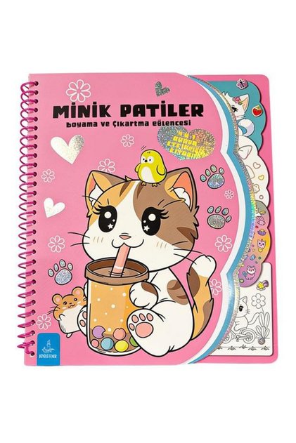 Minik Patiler Boyama ve Çıkartma Eğlencesi (Spiralli)