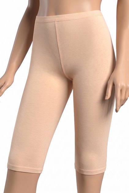 Women's Single Cotton Capri Leggings High Waist Lycra Flexible Daily Elegance (4648)