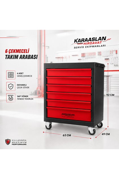 6 ÇEKMECELİ TAKIM ARABASI