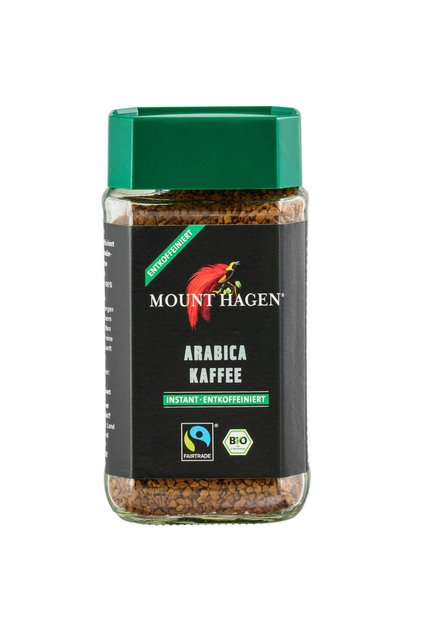 Cafea instant organică Arabica decofeinizată 100 g